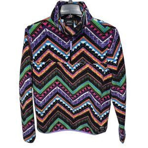 WESC Mitch‎ Pullover Sweatshirt ZigZag Unisex Polar Fleece Size Mens M Women L